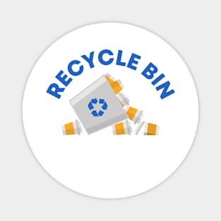 Desktop Recycle Bin Computer Progammers Magnet